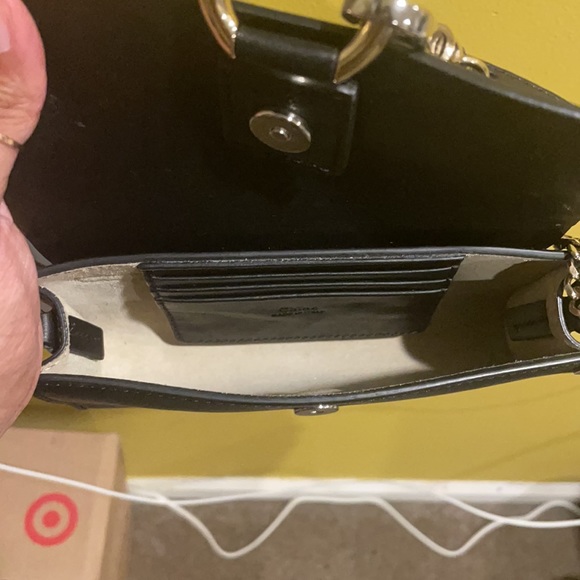 Chloe Faye Mini Black Leather Crossbody Bag - Picture 9 of 9